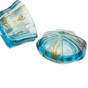 Biedermeier candy dish from Moser, Bohemia, 1890s