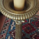 Candelabra candle holder in bronze - church - gothic, mounted in lamp.