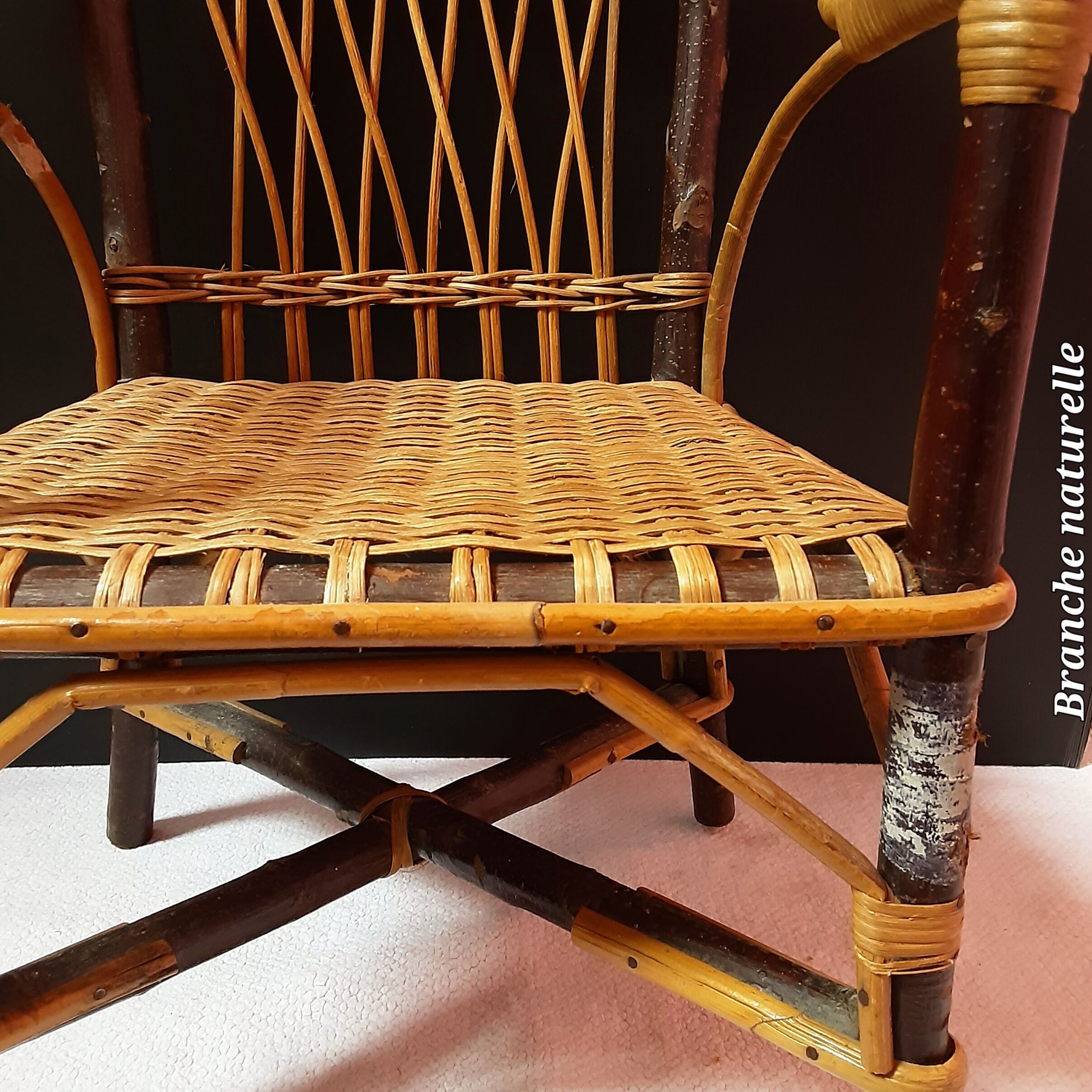 Children's rattan chair