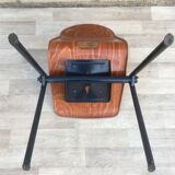 Set of 6 Galvanitas S30 industrial chairs