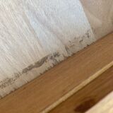 Rattan chest of drawers and vintage wood