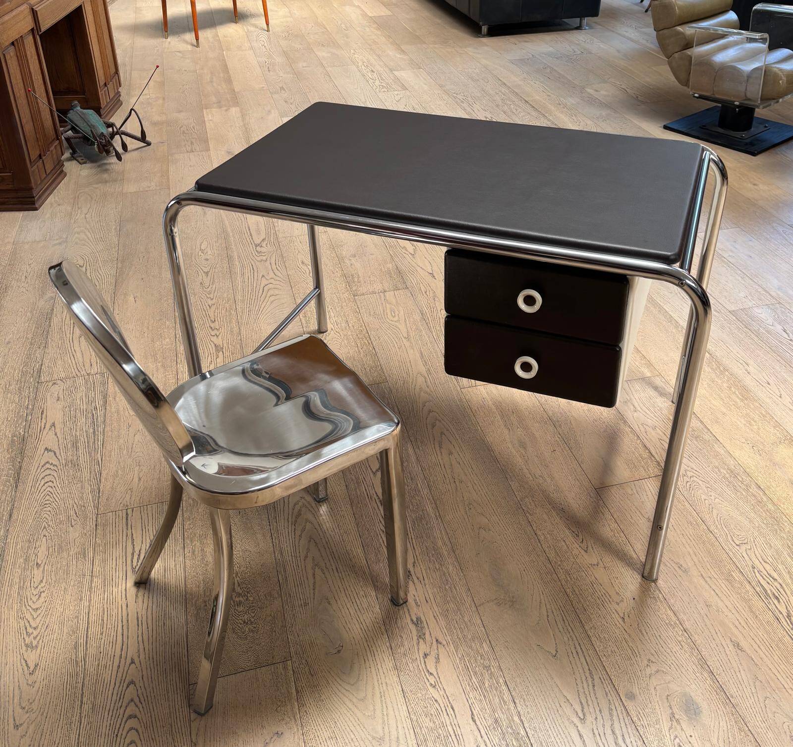 Chrome tubular desk