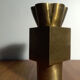 Post-modern bronze vase 80s