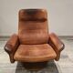 Adjustable and swivel brown armchair by De Sede 50