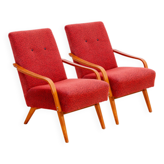 Pair of midcentury armchairs by Jaroslav Šmídek for Cesky nabytek, 1960´s