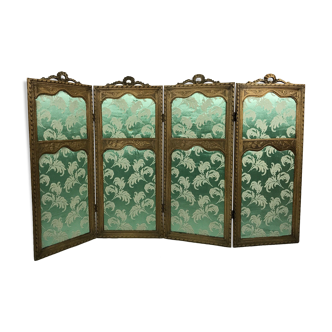 Screen 4 panels sculpe style Louis XVI era wooden 19th century