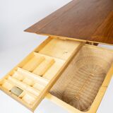 Table en chêne et teck de design danois des années 1960