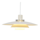 Large Leto lamp, coffee with milk colour, Denmark 1970s