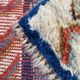 Handmade wool Berber rug with long pile, 110x150cm.