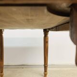 Old walnut farm table with pulls