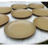 8 large stoneware plates