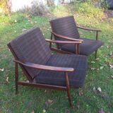 Pair of Scandinavian-style armchairs