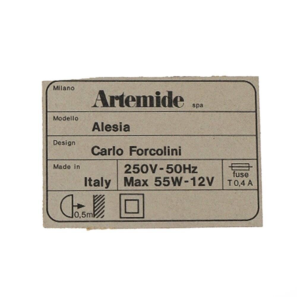 Extendable chandelier Alesia by Carlo Forcolini for Artemide, 1980s