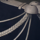 Portrait man 1930 in gold frame