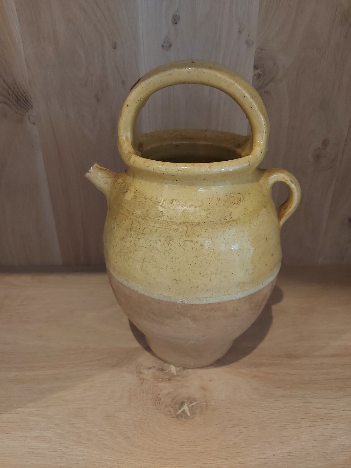 Vernissee earthenware jug, Provence