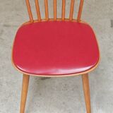 Baumann Menuet chair red skai 1960