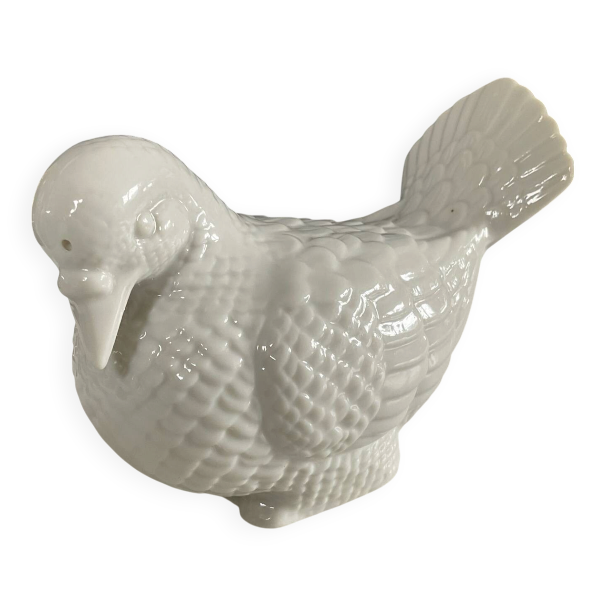 Glazed porcelain bird