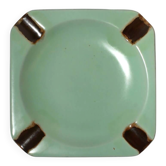 Harald Östergren Art Deco Mint-Green Ceramic Ashtray, For Upsala-Ekeby