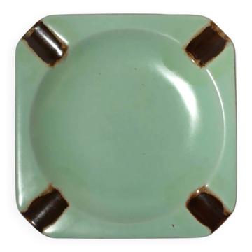 Harald Östergren Art Deco Mint-Green Ceramic Ashtray, For Upsala-Ekeby