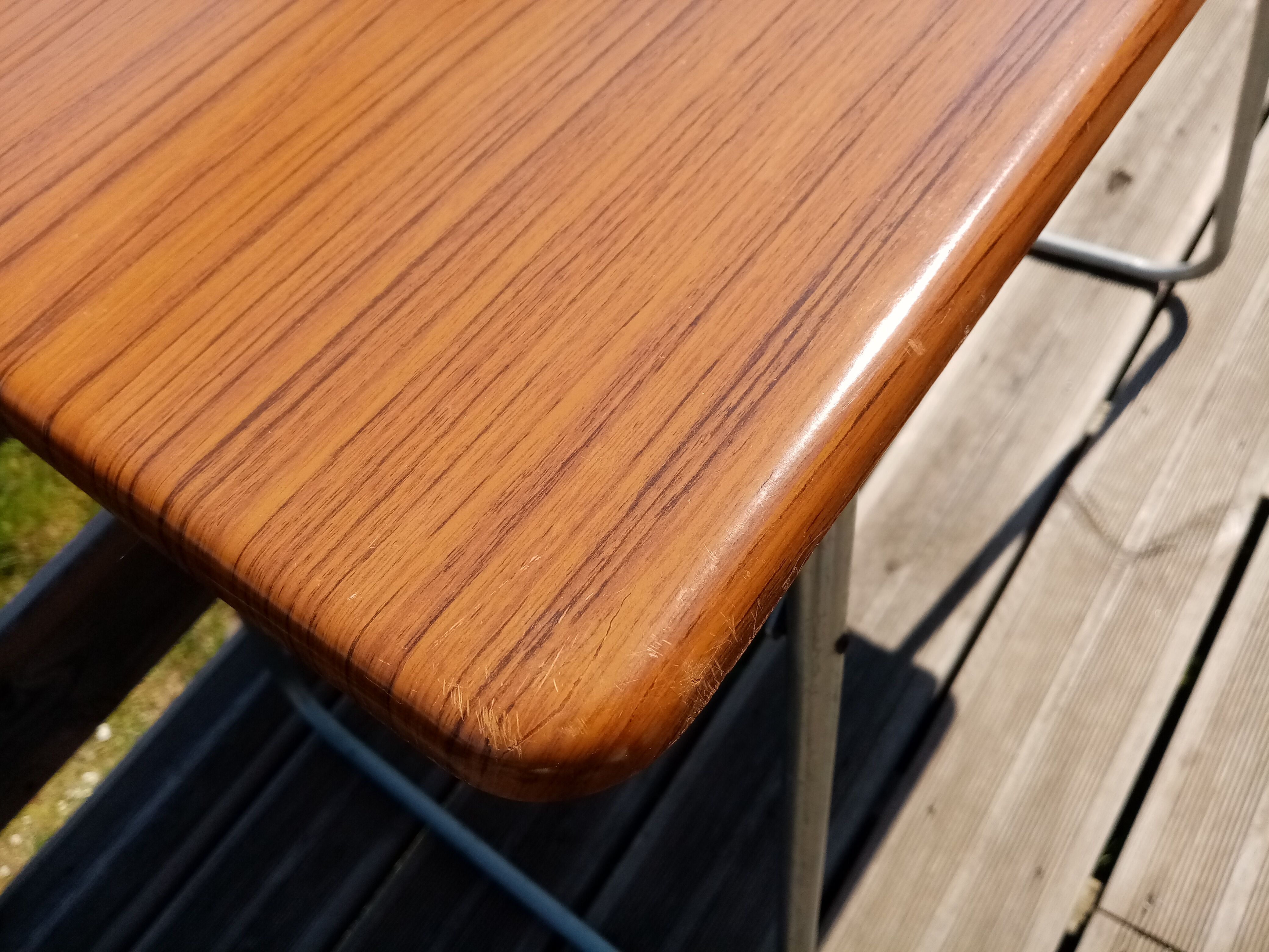 Folding garden or camping table