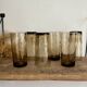 6 LUMINARC France smoked glasses