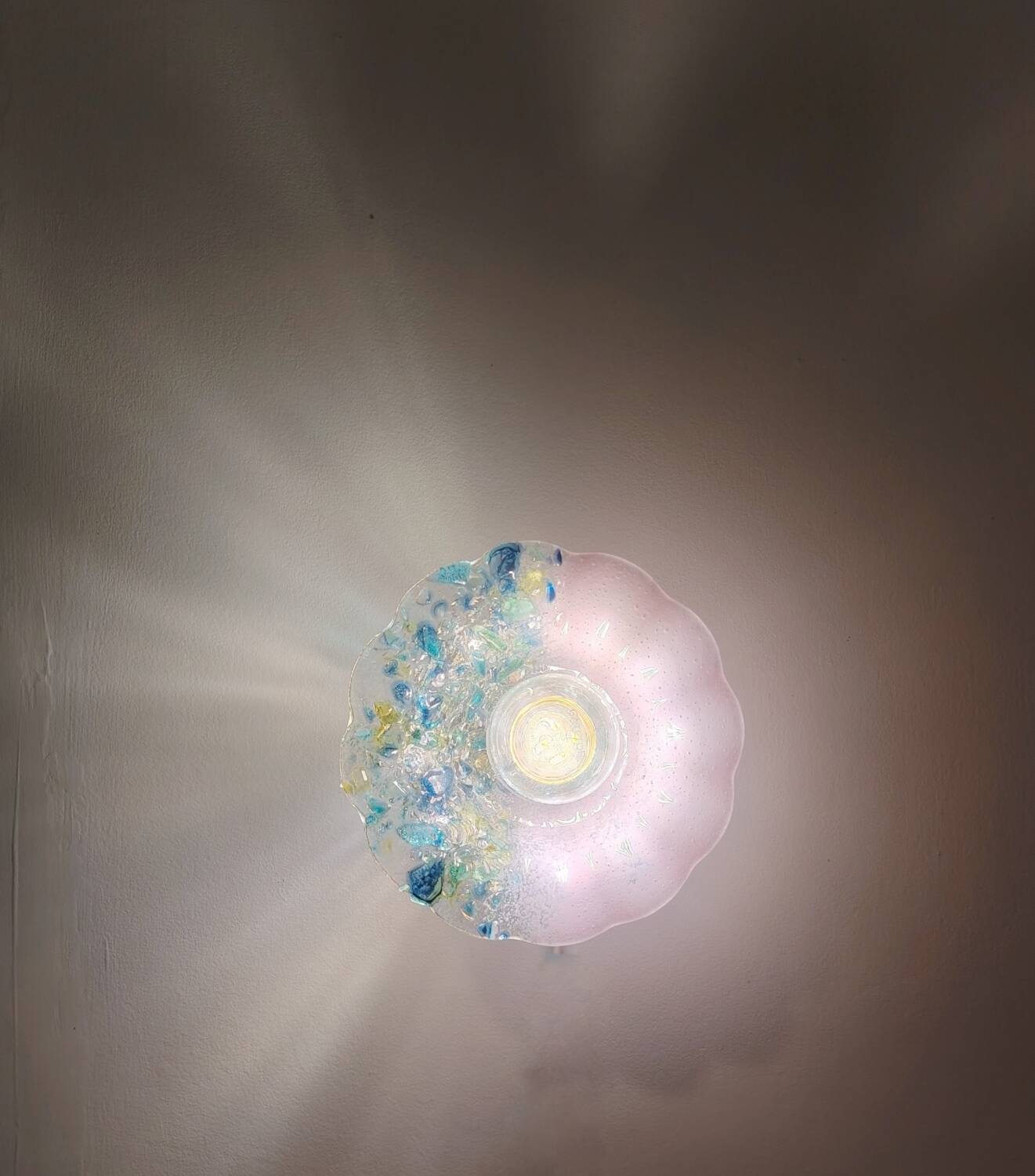 Murano flower wall light