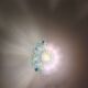 Murano flower wall light