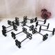 Box of 12 wrought iron cutlery holders