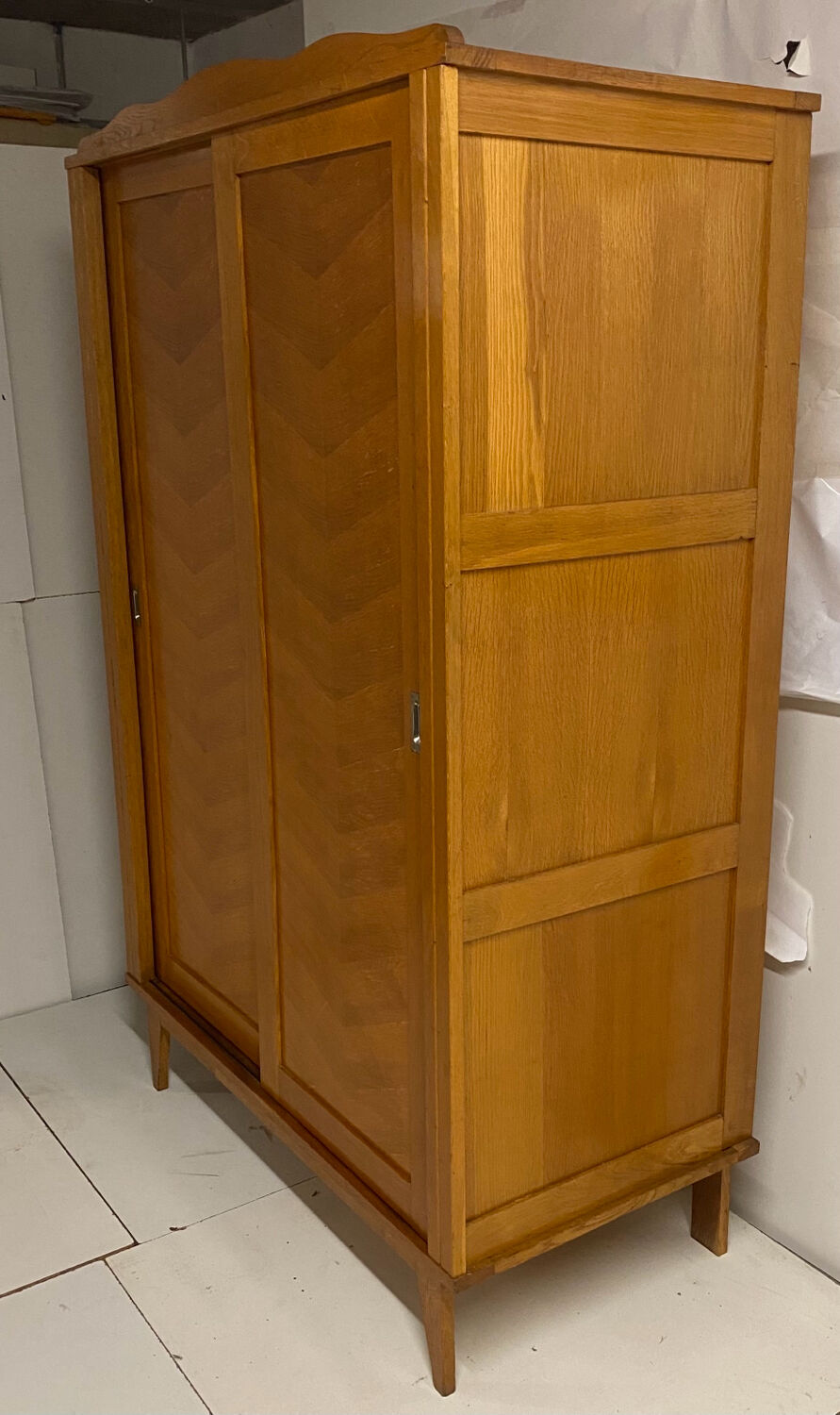 Vintage wardrobe with compass feet