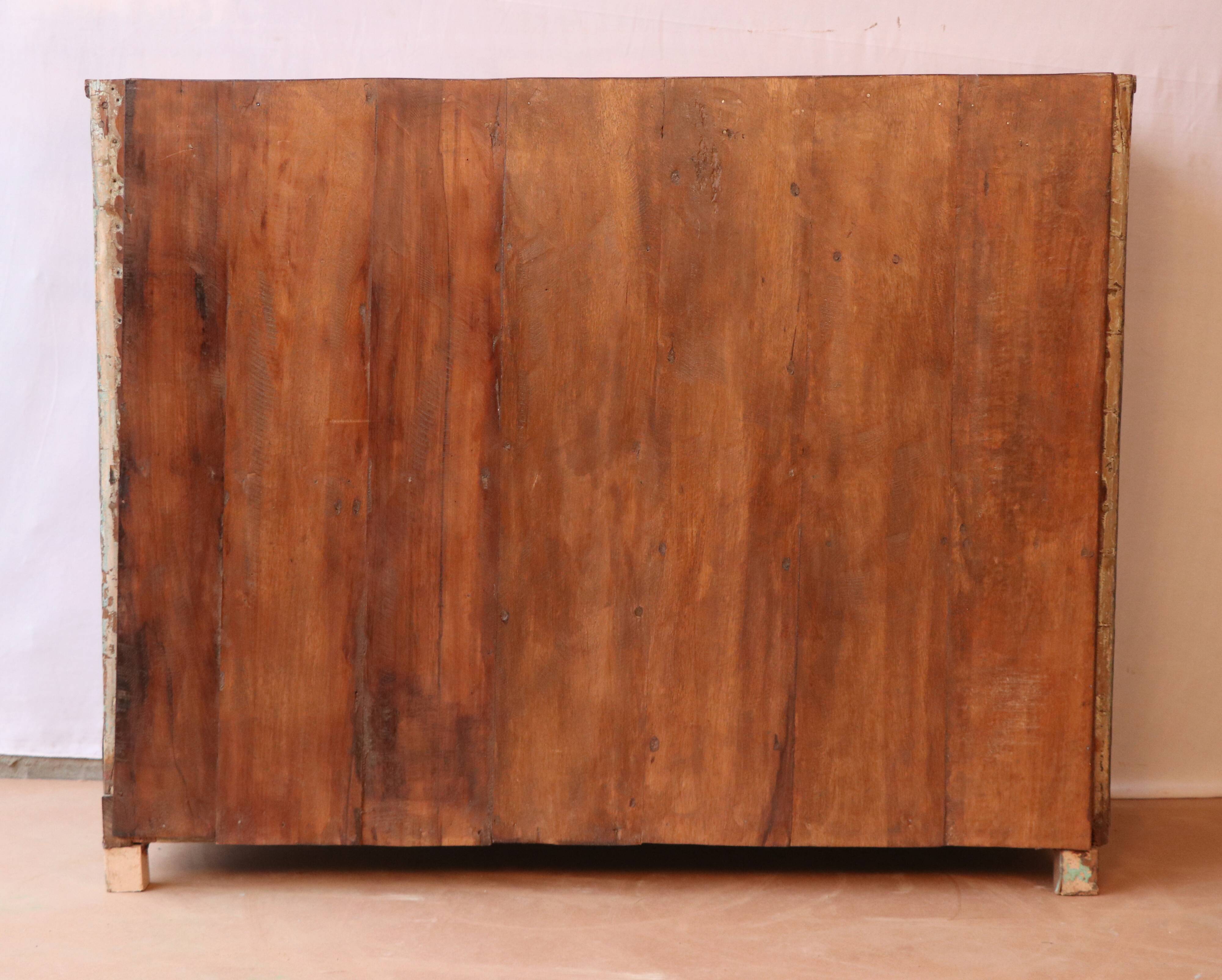 Old original Burmese teak teak sideboard original unbleached patina