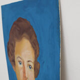 Portrait woman painting