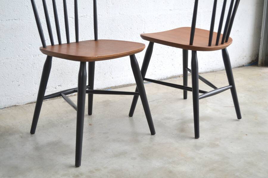 Series of six chairs Tapiovaara style
