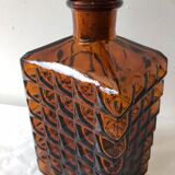 Vintage amber glass carafe