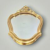 Deknudt Mirror - Vintage Rococo Mirror in Golden Resin - 1970s