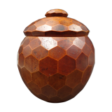 Wooden box- Decoration of cut sides - circa 1950