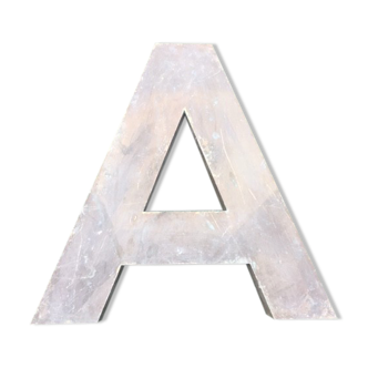 advertising sign letter A golden color '50s