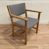 Scandinavian design armchair stamped "hans wegner" 1960.