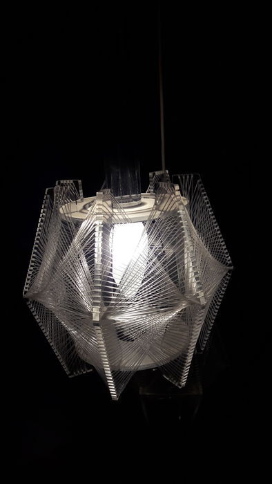 Vintage suspension design in 3 spheres Paul Secon by Sompex (60-70)