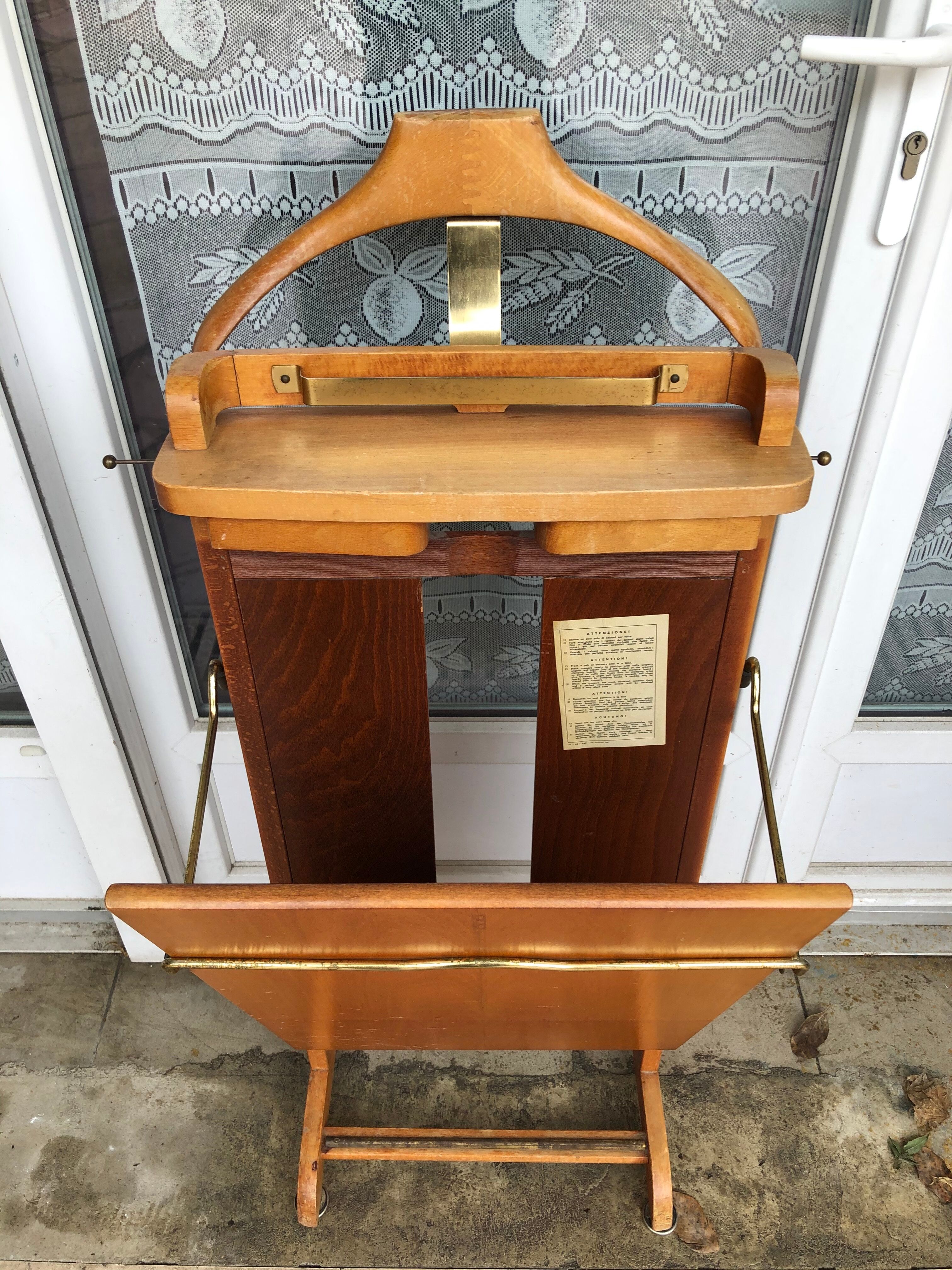 Old wooden night valet