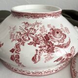 Fontanges iron earthenware soup tureen, Sarreguemines