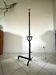 Wrought iron floor lamp landier 19th century