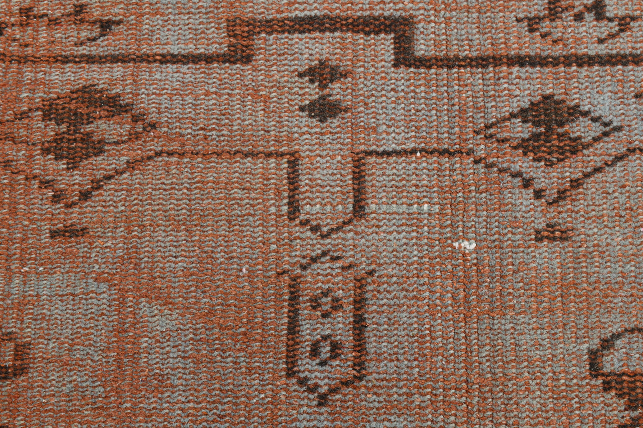 5x9 overdye vintage persian rug, 279x167cm