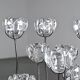 Sculptural floral lamp by Royal Copenhagen, Denmark, circa 1960.