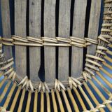 Basket or old wicker laundry basket