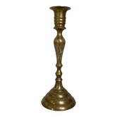 Worked brass candlestick