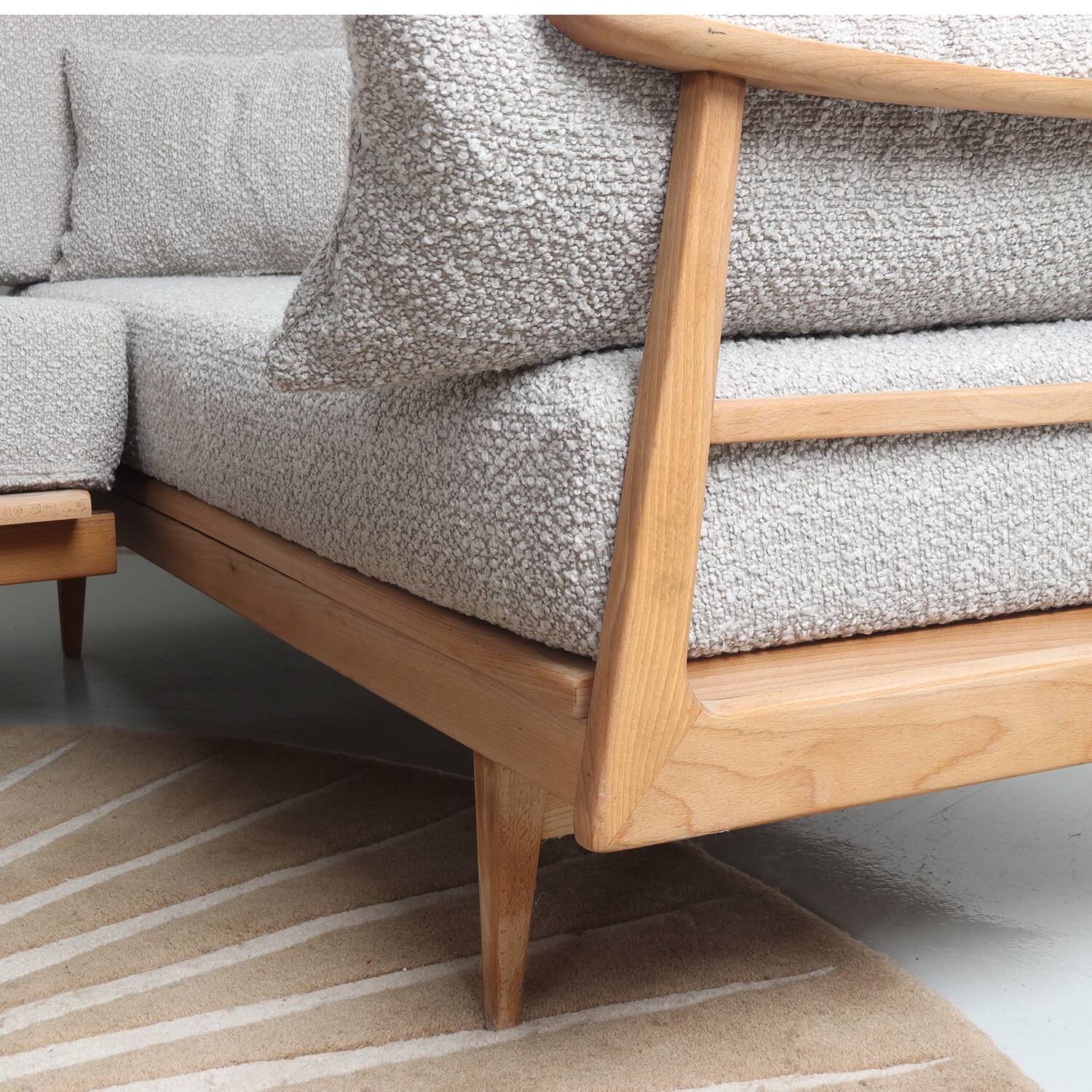 Scandinavian corner sofa