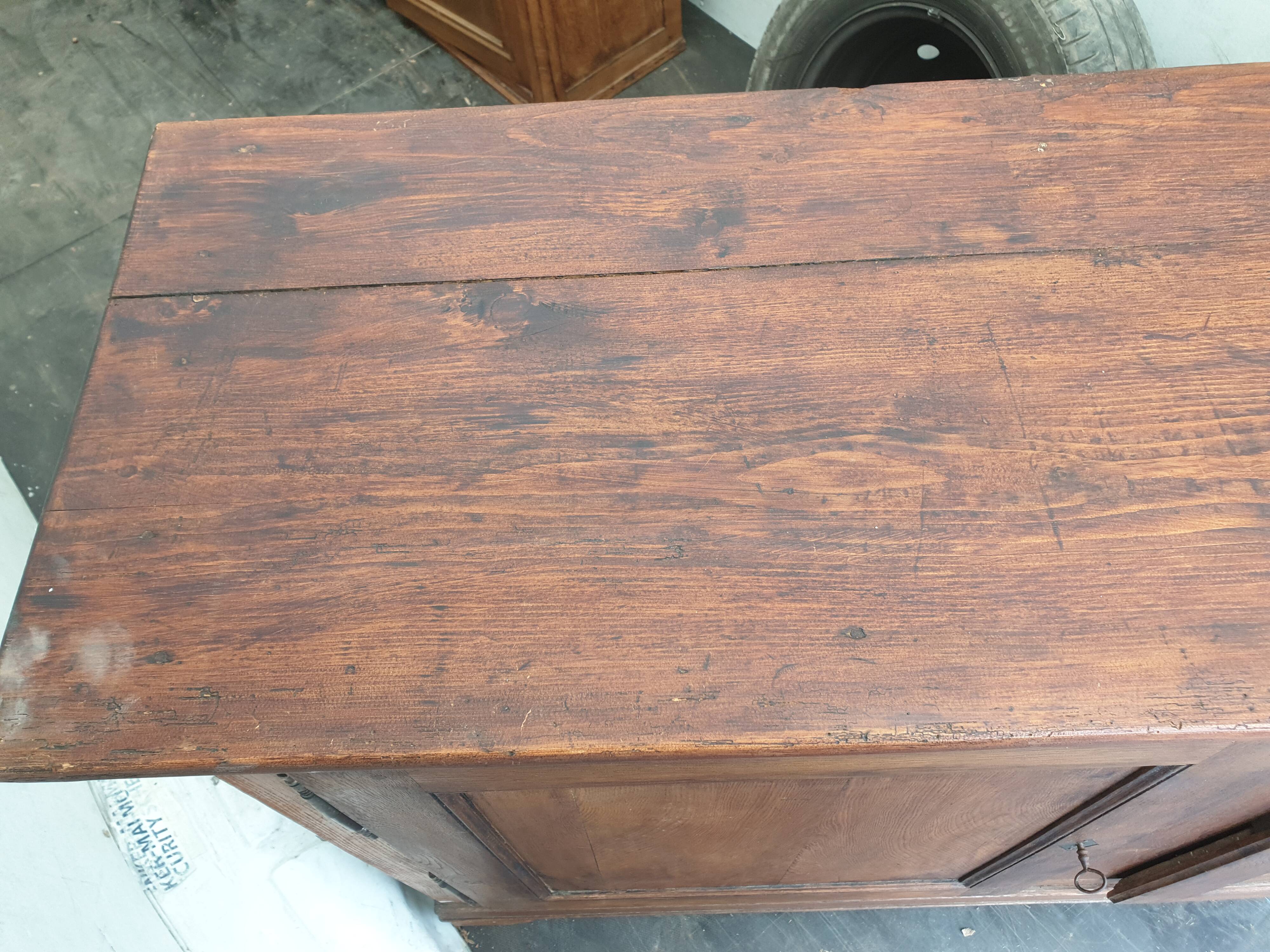 19th century farm sideboard in solid wood