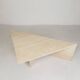 Mid-Century travertine coffee table with a triangular top, 1970s.