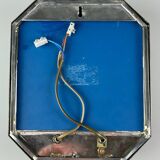 60s 70s wall lamp wall light glass & metal vintage space age design