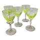 Service de 5 verres à vin aperitif en ouraline